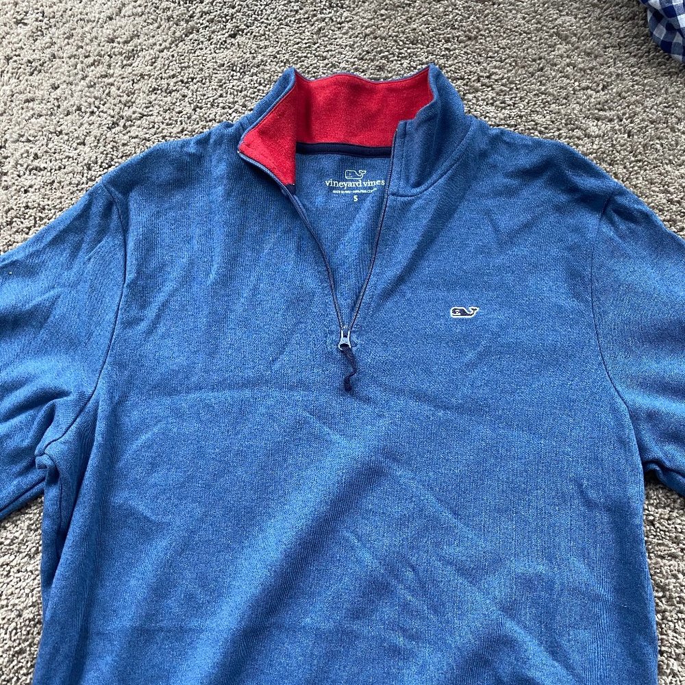 Vineyard Vines Quarter Zip Sweater (Small)